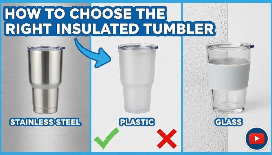 How to Choose the Right Insulated Tumbler: Stainless Steel vs Plastic vs Glass