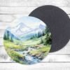 In The Valley, Absorbent Drink Coasters, Individual or set of 4, Non-Slip Base, Neoprene, Gift, Everyday Use