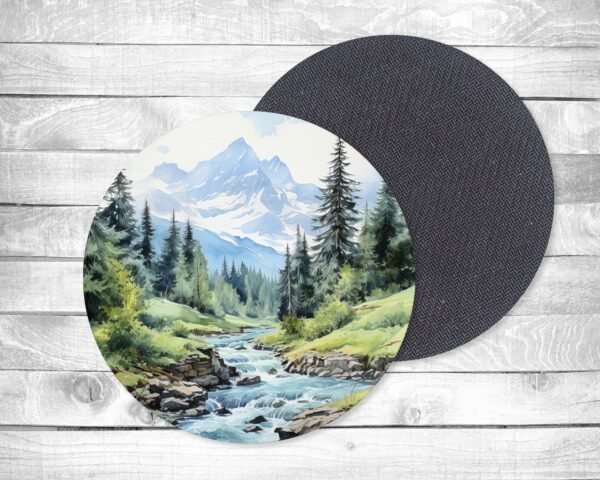 In The Valley, Absorbent Drink Coasters, Individual or set of 4, Non-Slip Base, Neoprene, Gift, Everyday Use 1