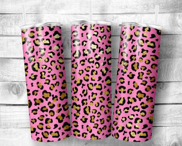 Leopard spots, 20oz Skinny Straight Tumbler, Stainless Steel, Travel Cup, Gift, Everyday Use