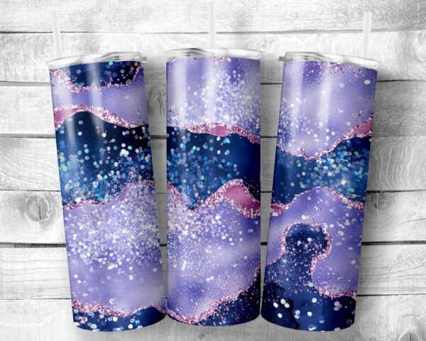 Geode 3, 20oz Skinny Straight Tumbler, Stainless Steel, Travel Cup, Gift, Everyday Use