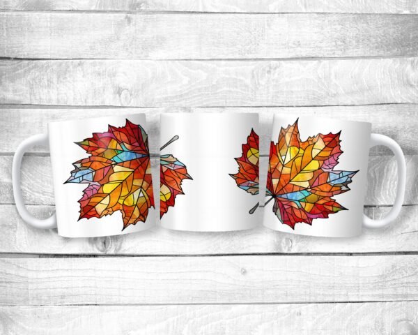 Colorful Leaves, 11oz Mug, Ceramic, Autumn, Season, Gift, Everyday Use