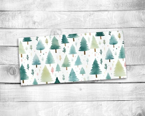 Watercolor Pine Trees, 11oz Mug, Holiday Themed, Christmas, Ceramic, Gift, Everyday Use