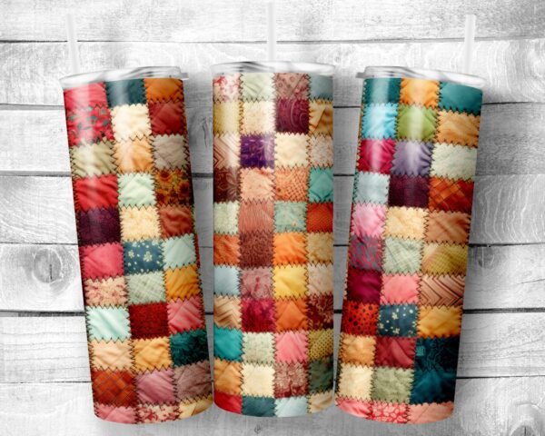 Quilting Time, 20oz Skinny Straight Tumbler, Stainless Steel, Travel Cup, Gift, Everyday Use